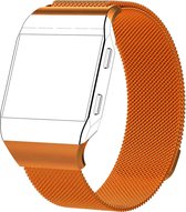 Eyzo Fitbit Ionic Band - Roestvrijstaal - Oranje - Large