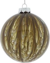 Decostar Kerstbal Xavi 10 Cm Glas Donker Bruin