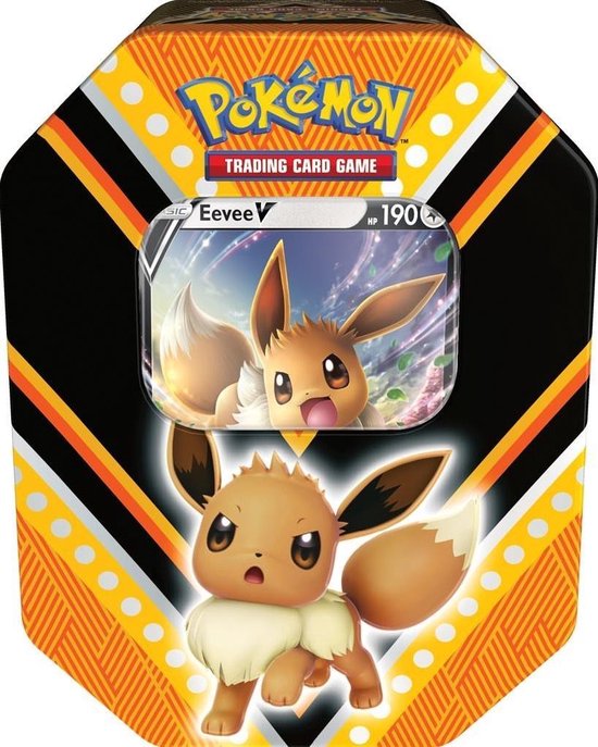 Afbeelding van het spel Pokémon Boosterset V Power Tin Eevee Oranje
