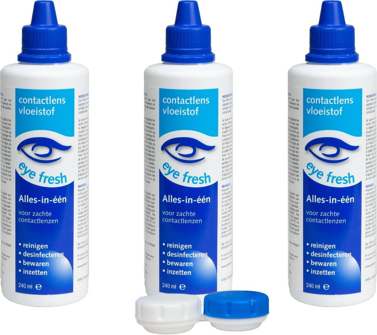 Eye Fresh 240 ml - Lenzenvloeistof voor zachte contactlenzen - Voordeelverpakking