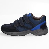 Braqeez 420961-529 Jongens Sneakers - Maat 29 - Blauw - Sneakers -  Leer - Klittenband - Kinderschoenen