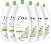 Dove Douchegel Go Fresh Refreshing - 6 x 250 ml - Voordeelverpakking