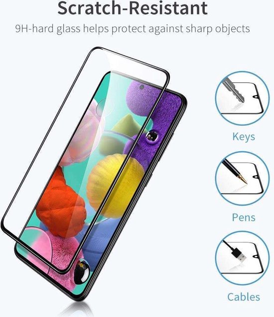 2 Stuks Bescherm glas Full Cover Screenprotector voor Samsung S20-PLUS Full Cover 10D extra sterk voor Samsung S20-PLUS - Hallo Mobile