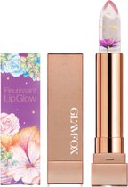 GLAMFOX Witch Flower Lip Glow Lipstick - 24K Goud Korrels Lippenstift met 100% Echte Heksen Bloem - Lip Plumper - Lippenstift Langhoudend - Korean Beauty Make Up