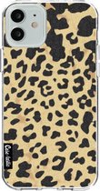 Casetastic Apple iPhone 12 / iPhone 12 Pro Hoesje - Softcover Hoesje met Design - Leopard Print Sand Print