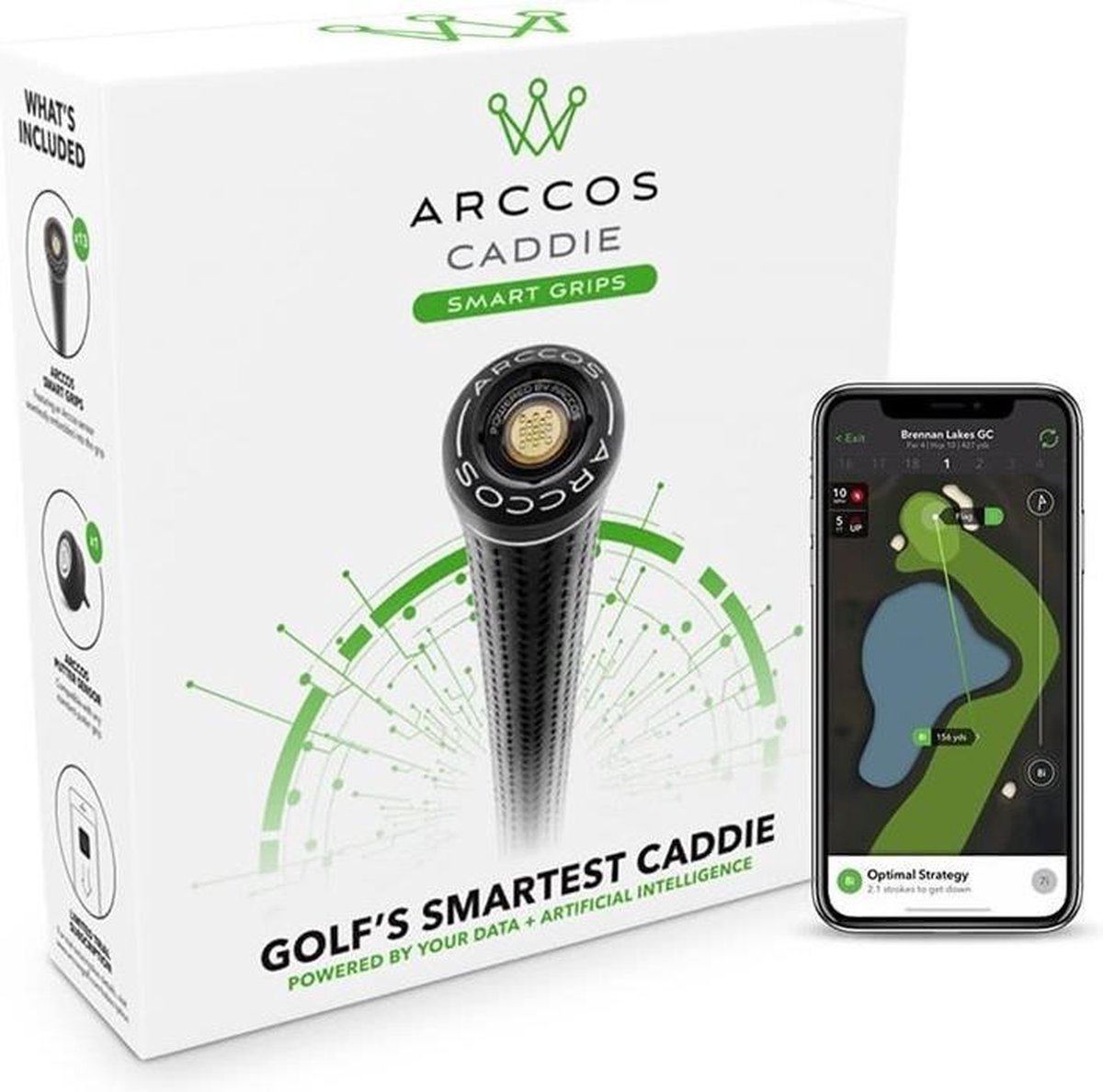Arccos Lamkin CrossLine 360 Standard Grips Caddie Smart III Sensors 14 Stuks bol