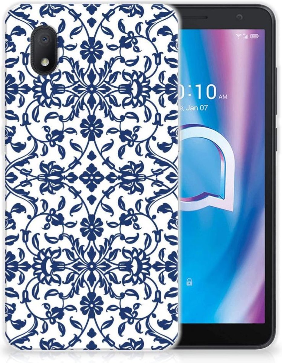 Alcatel 1B (2020) TPU Case Flower Blue