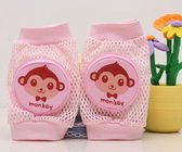 Monkey - Kniebeschermers - Kinderen - Baby - 2 paar - Roze