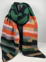 Wintersjaal met vrolijke kleuren