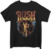 Rush Heren Tshirt -XL- Starman Zwart