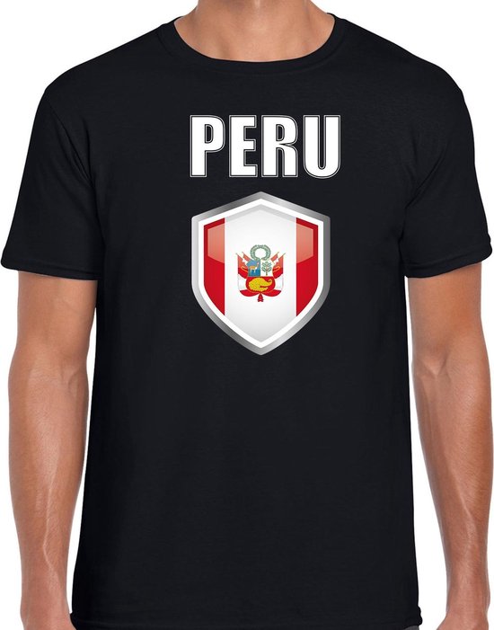 Peru landen t-shirt zwart heren - Peruaanse landen shirt / kleding - EK / WK  /... | bol.com