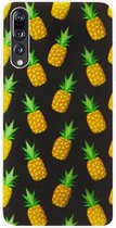 ADEL Siliconen Back Cover Softcase Hoesje Geschikt voor Huawei P20 Pro - Ananas Groen