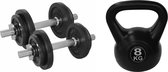 Tunturi - Gewichten - Dumbells 20 kg - Kettlebell 8 kg