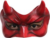 Haza Original Halfmasker Red Horns Unisex One Size