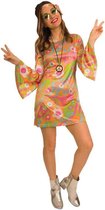 Amscan Verkleedjurk 60's Groovy Baby Dames Polyester 2-delig Mt L