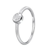 Lucardi Ringen - Zilveren ring rond met zirkonia