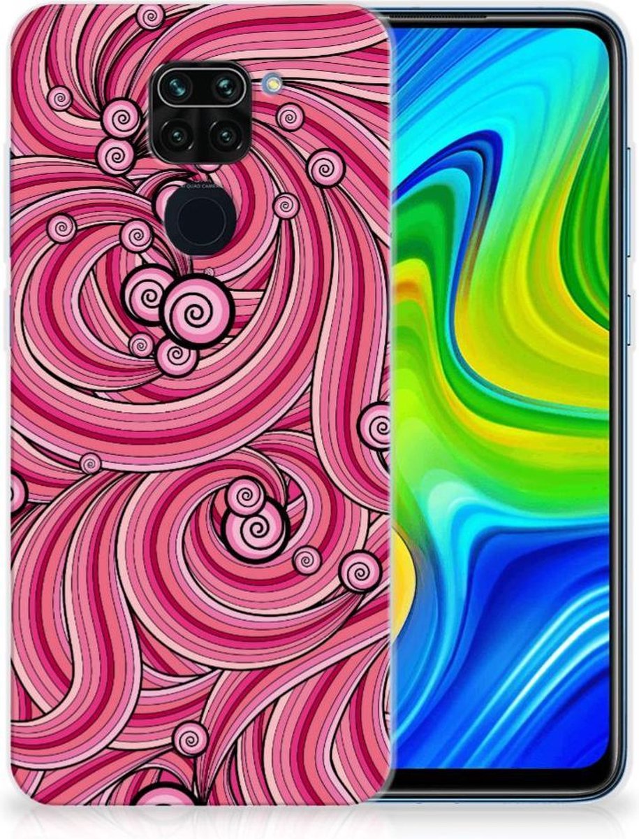 Xiaomi Redmi Note9 Hoesje maken Swirl Pink