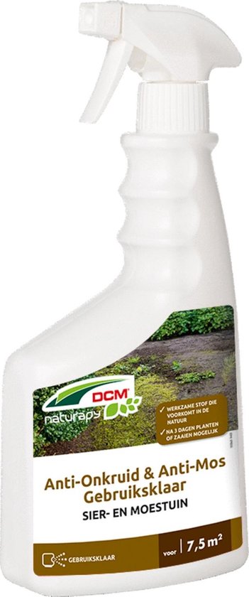 Dcm Anti-Onkruid Anti-Mos Totaal Gebruiksklaar - Algen- Mosbestrijding - 750 ml