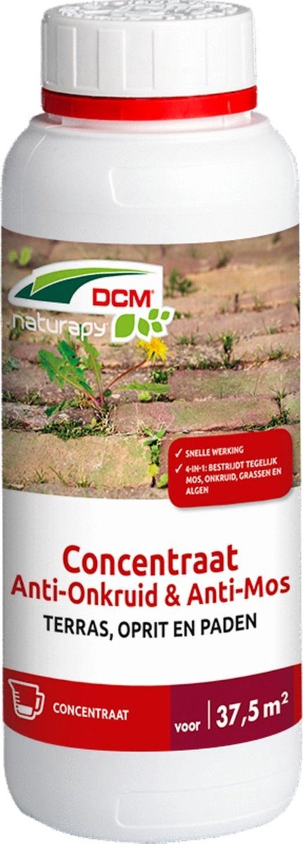 Dcm Naturapy Anti-Onkruid Anti-Mos Terras Concentraat - Algen- Mosbestrijding - 500 ml