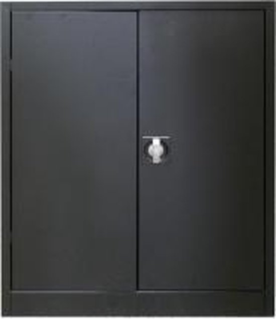 Armoire à portes battantes noir 100x80x38