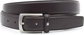 Miguel Bellido Classic Luxe pantalon riem bruin - heren en dames riem - 3 cm breed - Bruin - Echt Leer - Taille: 90cm - Totale lengte riem: 105cm