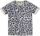 Dirkje baby t-shirt tijgerprint blauw  maat 56