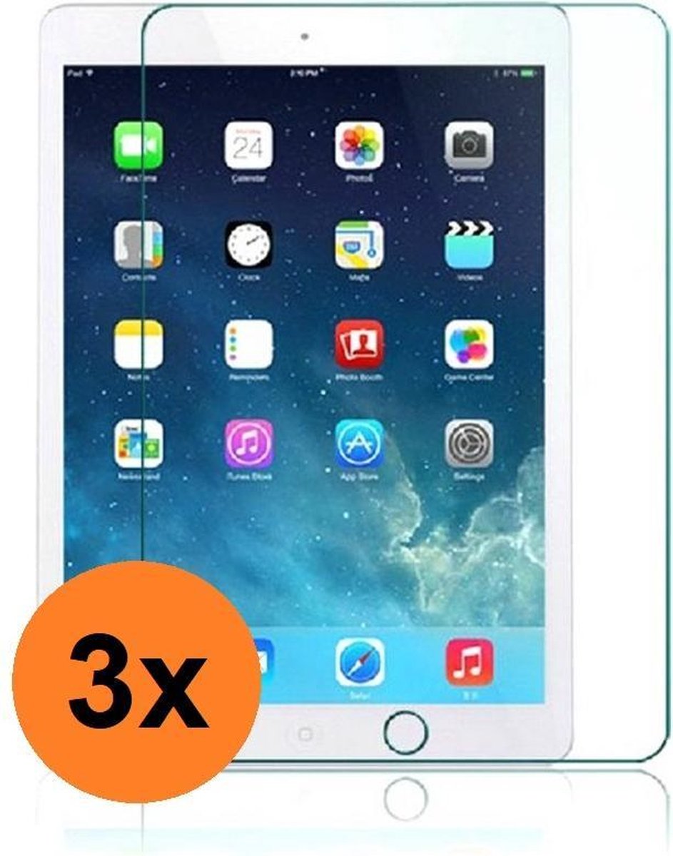 Geschikt voor iPad 2020 Screenprotector - 10.2 inch - 3x Beschermglas Tempered Gehard Glas