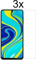 Xiaomi Redmi Note 9 Pro Screenprotector - Beschermglas Xiaomi Redmi Note 9S Screen Protector Glas - 3 stuks