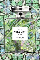Plexiglas Chanel Paris Butterflies 100 x 150 cm Foto op Plexiglas incl. luxe ophangframe