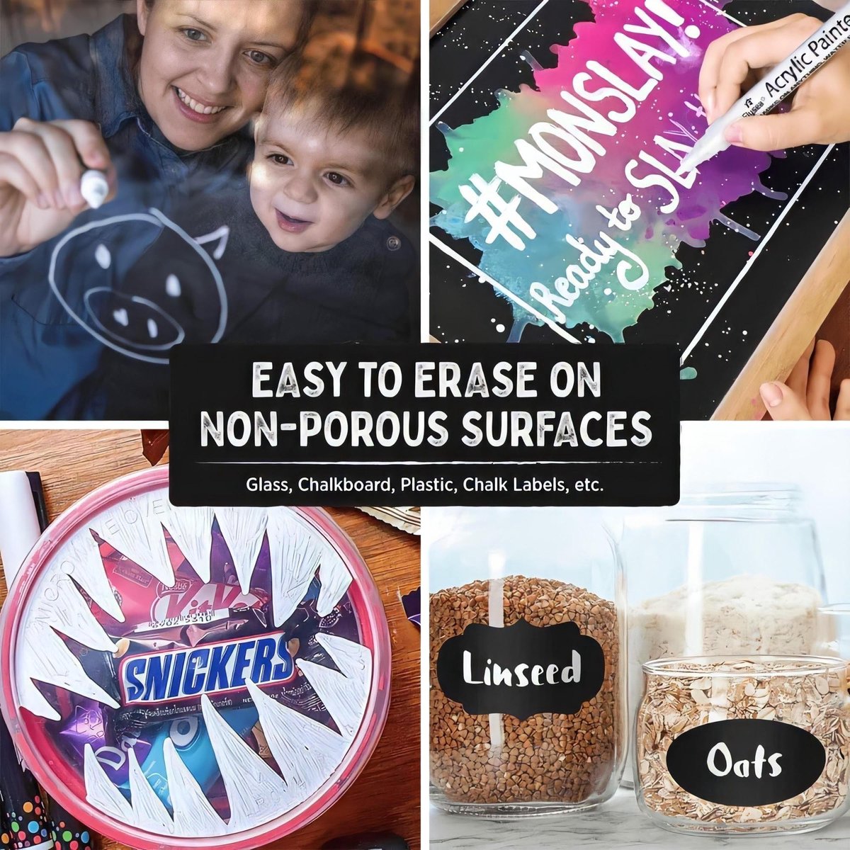 Hoenart 36 Farben Dual Tip Acrylstifte, Wasserfest Acrylarker für Holz