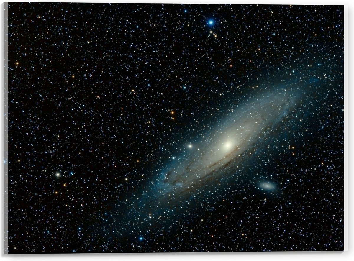 Plexiglas - Sterrenhemel met Galaxy - 40x30cm Foto op Plexiglas (Met Ophangsysteem)