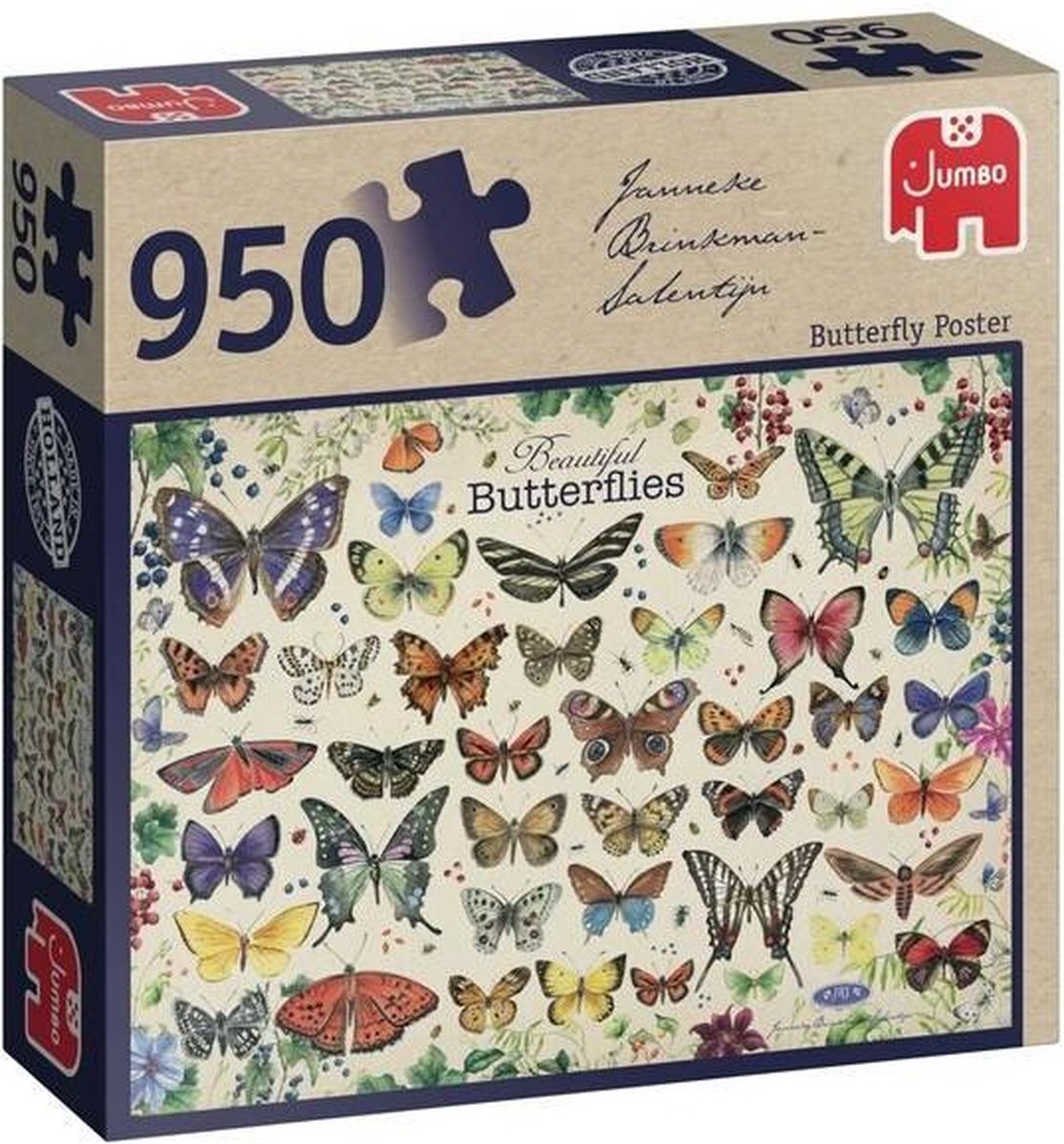 Jumbo Premium Collection Puzzel Janneke Brinkman Beautiful Butterflies -  Legpuzzel -... | bol.com