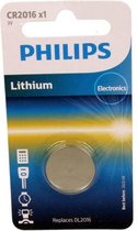 Batterij Phillips cr 2016 knoopcel CR2016 LITHIUM