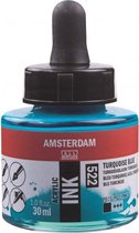 Amsterdam Acrylic Inkt Fles 30 ml Turkooisblauw 522