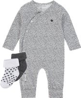 Noppies Unisex set(3delig) Boxpak Wit Grijs met 2 paar sokjes - Maat 44