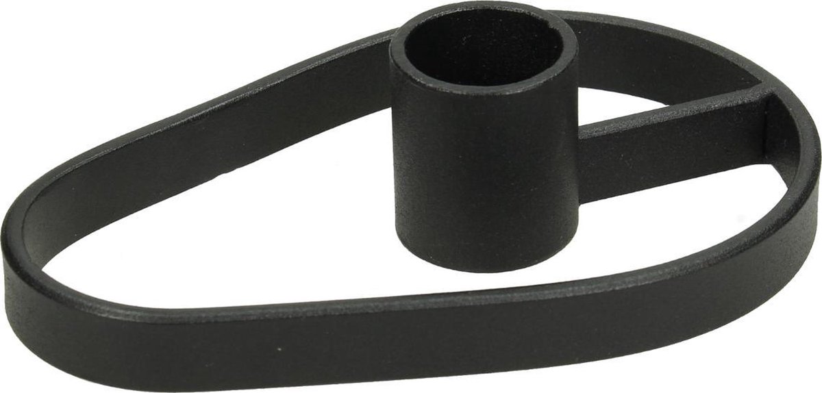Kandelaar Metaal Zwart 11.5 X 7.5 X 2.8