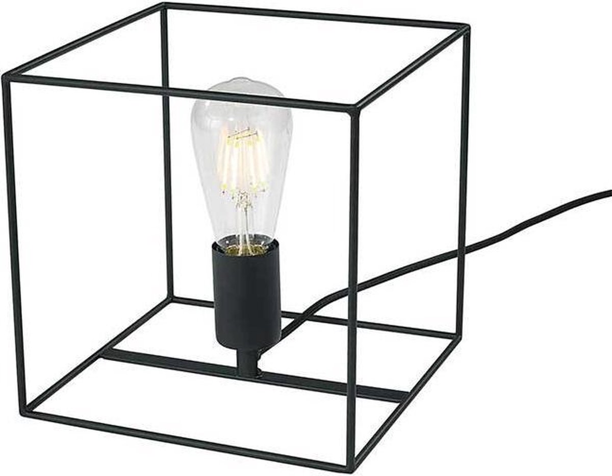 Block Frame Tafellamp - E27 - Zwart