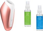 Satisfyer – Love Breeze Luchtdrukvibrator – Brons Icm Pleasure Glide Glijmiddel & Toy Cleaner
