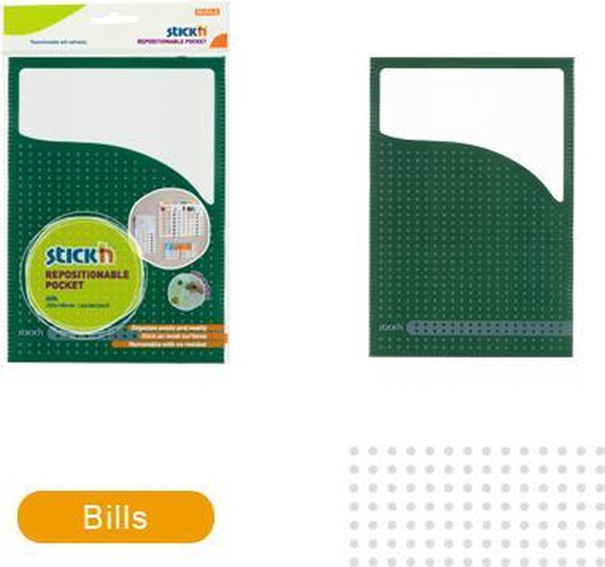 Stick'n insteekhoes - Herpositioneerbare tas 205x140mm, spikkel