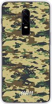 OnePlus 6 Hoesje Transparant TPU Case - Desert Camouflage #ffffff