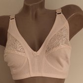 Dames niet voorgevormd beugelloze bh 85E beige