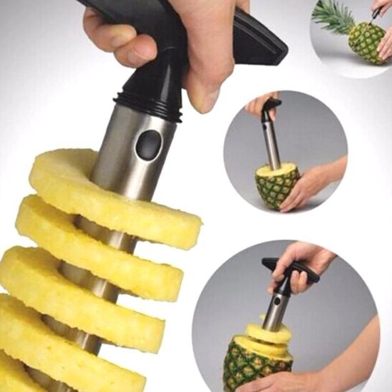 Trancheur d'ananas en acier inoxydable, éplucheur, coupe-couteau