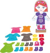 Inrijg Houten Popje - Kleding inrijgen
