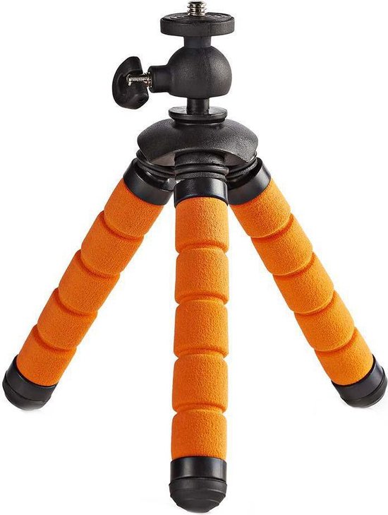 Flexibele MiniStatief - Camera Standaard - Klein Compact Driepoot  Camerahouder - Oranje | bol.com