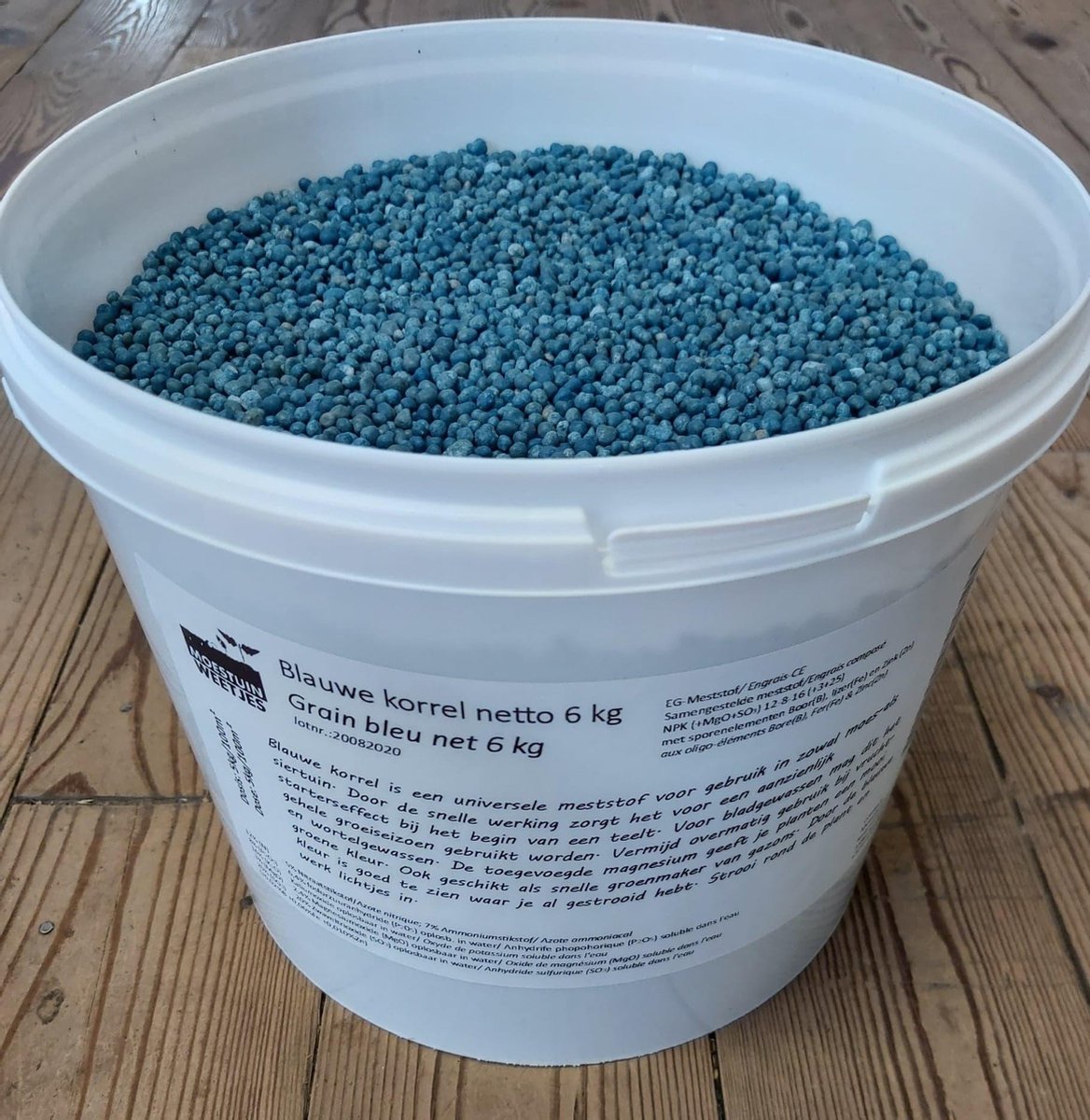 Blauwe korrel plantenvoeding mest 6 kg - meststoffen gazon - gazon meststoffen planten