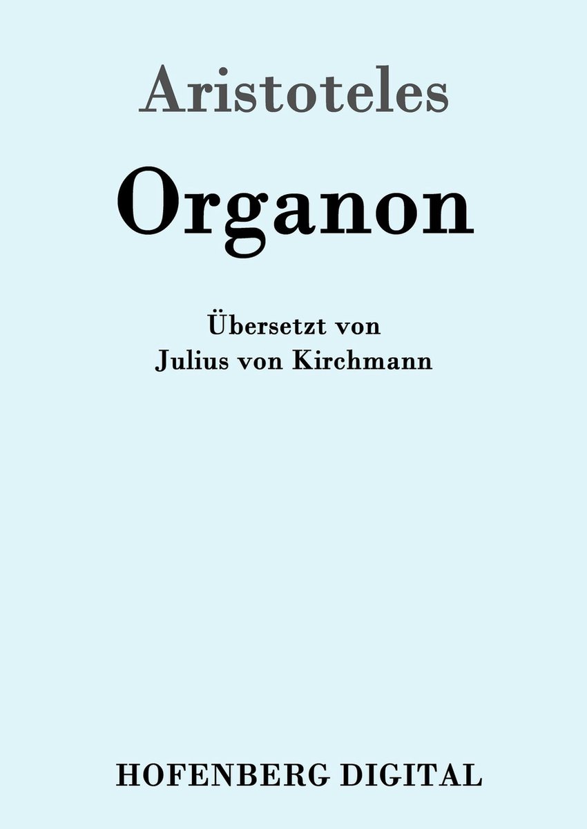 Omslag van Organon