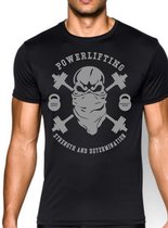 Shirt fitness - powerlifting - bodybuilding - skull - men - medium