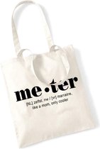 Meter - cadeau - shopping bag - draagtas - tote bag - meter vragen
