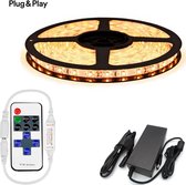 DiamantLED -LEDStrip -5m -Compleet set -Warm Wit -type 5050-60 led/m-3000K