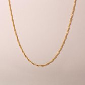 Singapore ketting dames gold plated